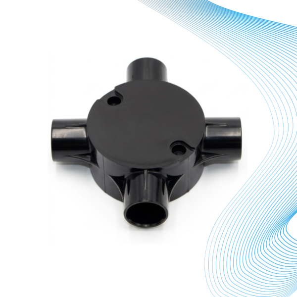 25mm PVC 4 Way Circular Junction Box