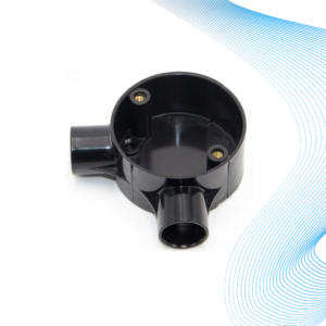 20mm PVC 2 Way Circular Junction Box