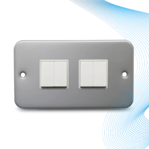 10AX 4 Gang Metal Clad Switch