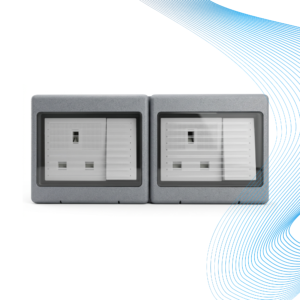 13A Twin Switched Socket Outlet Weatherproof IP-56