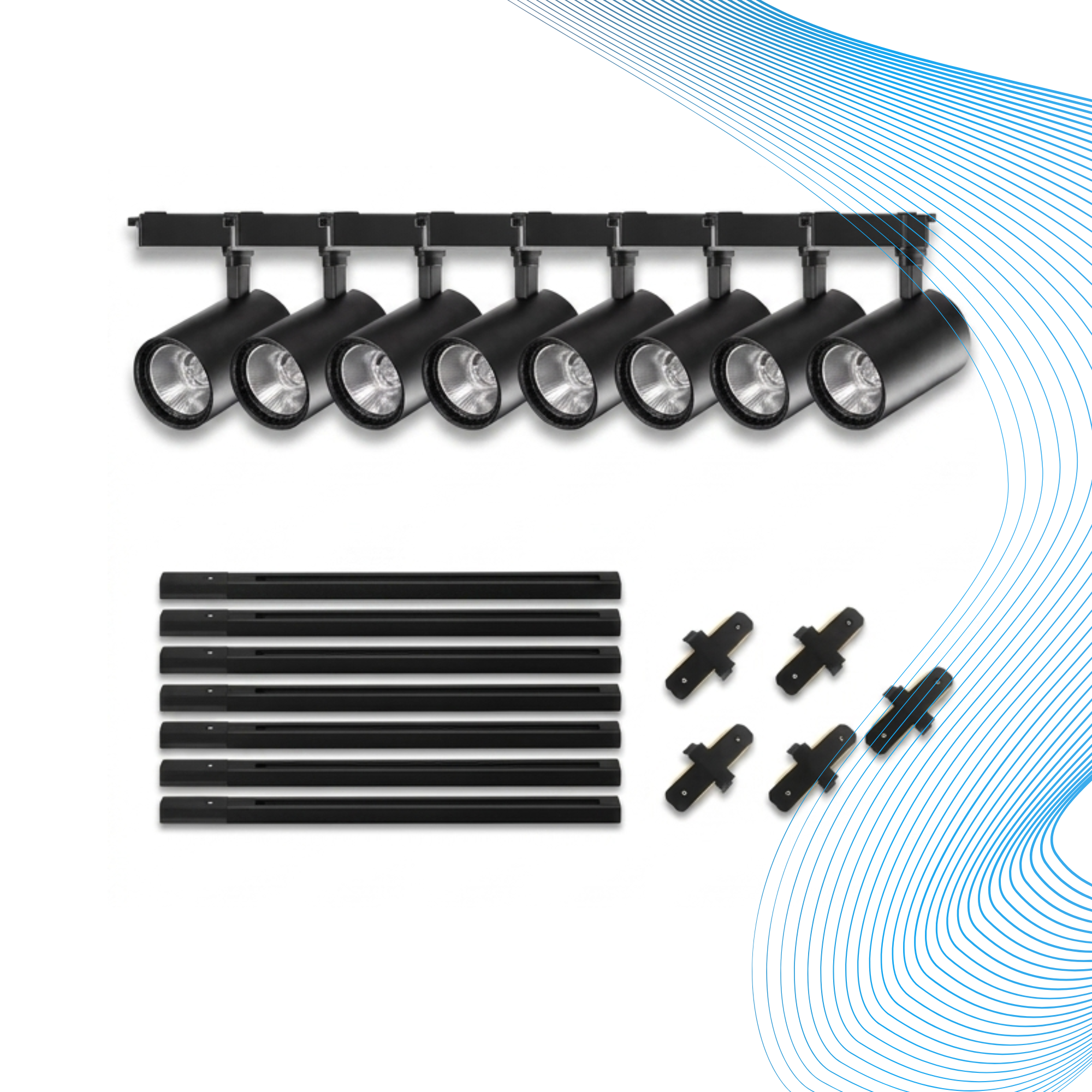 Track Light - 30W & Track Rail