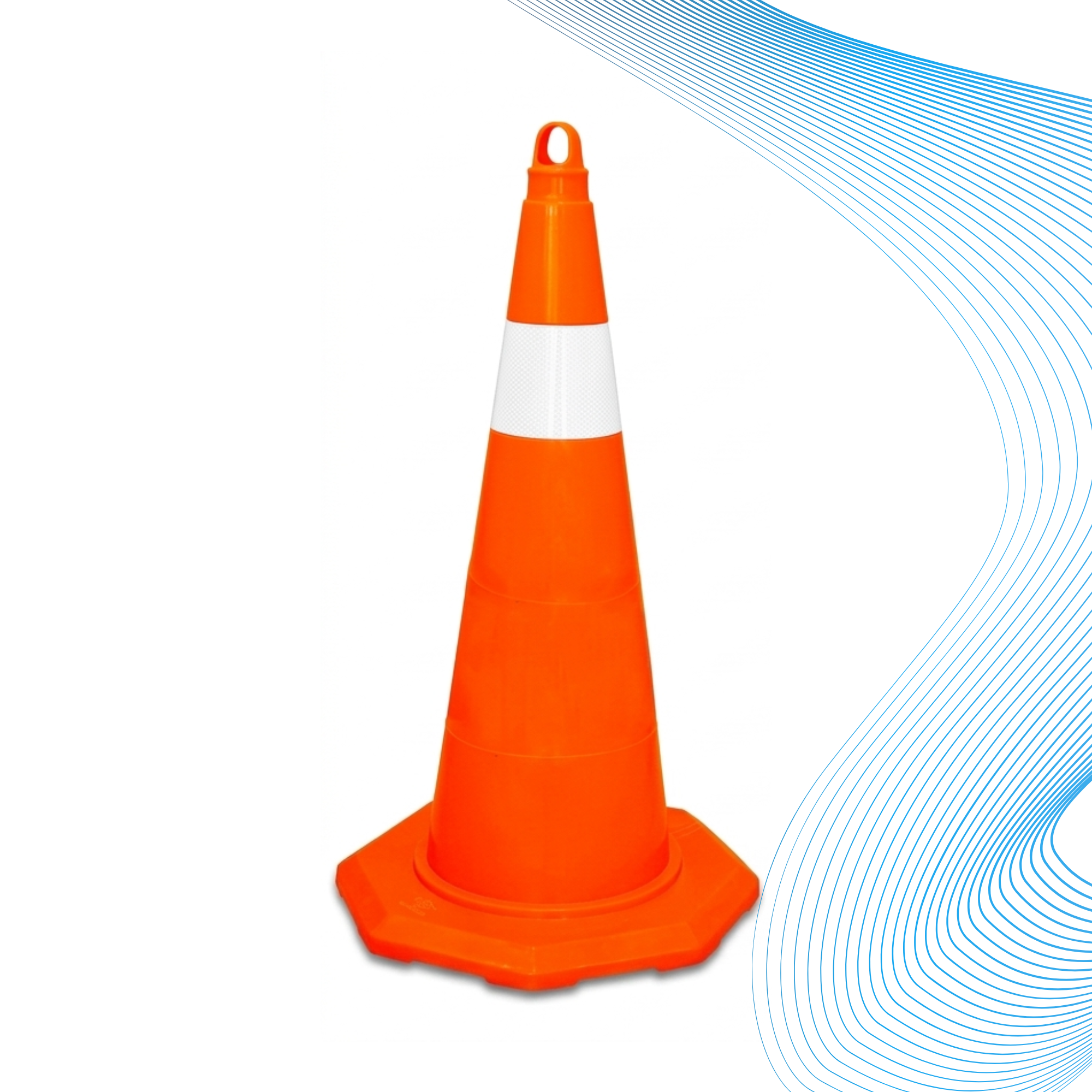Traffic Cone with Single Reflective Collar (70 cm)