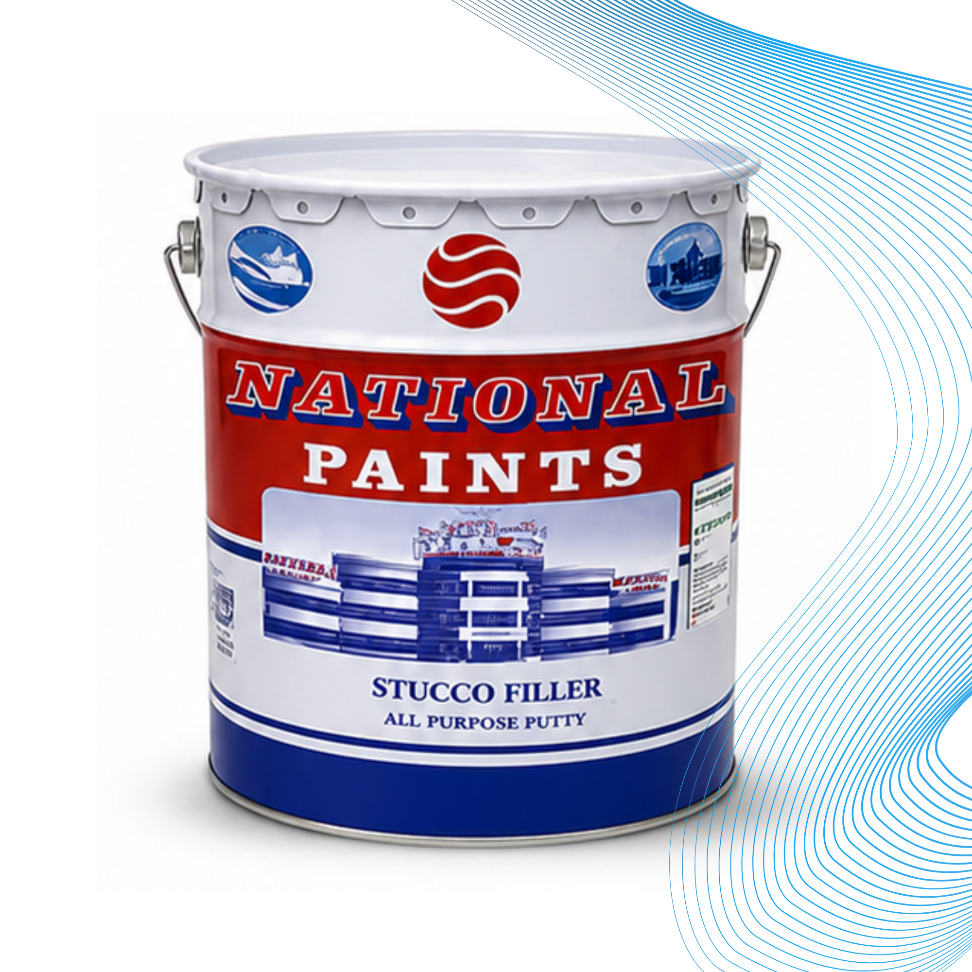National Paints Stucco Filler 18 Ltr